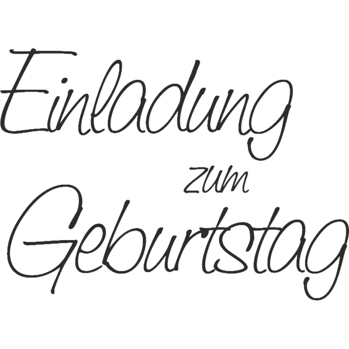 Tampon à motif - Einladung Zum Geburtstag
