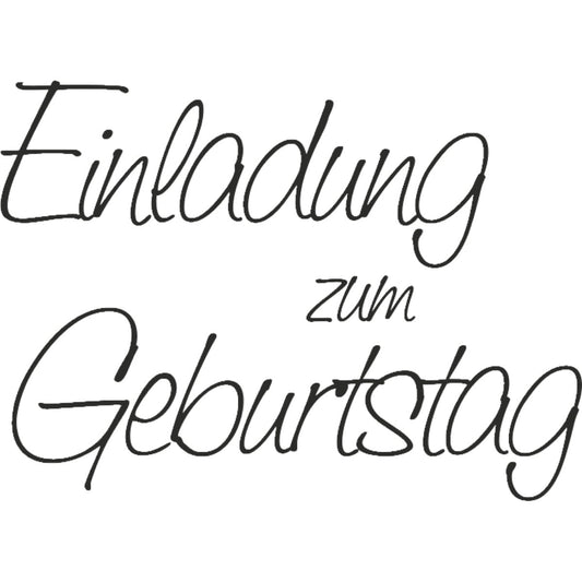 Tampon à motif - Einladung Zum Geburtstag