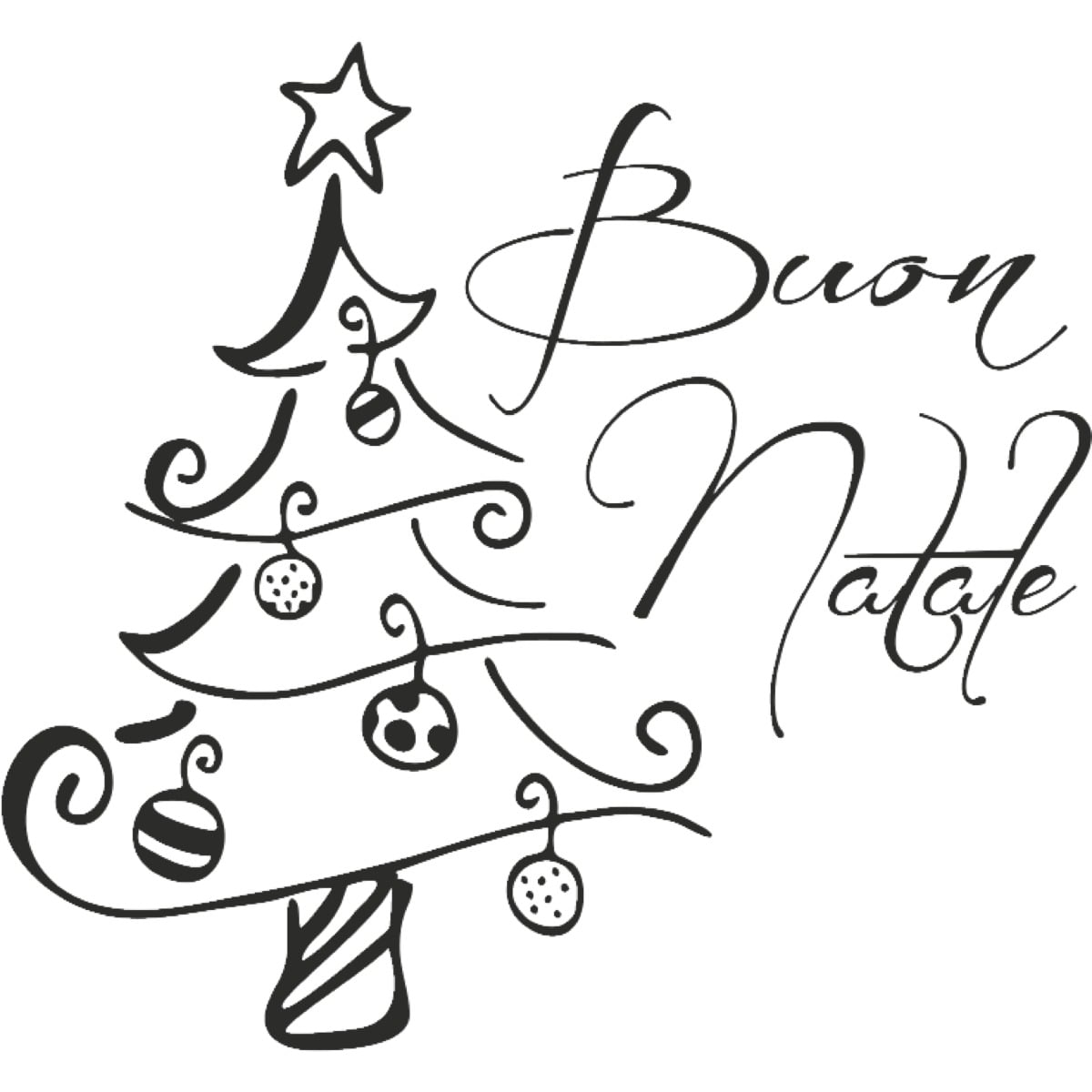 Tampon à motif - Buon Natale