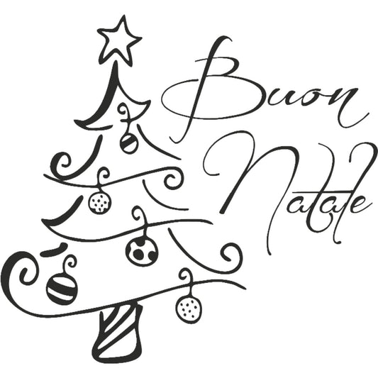 Tampon à motif - Buon Natale