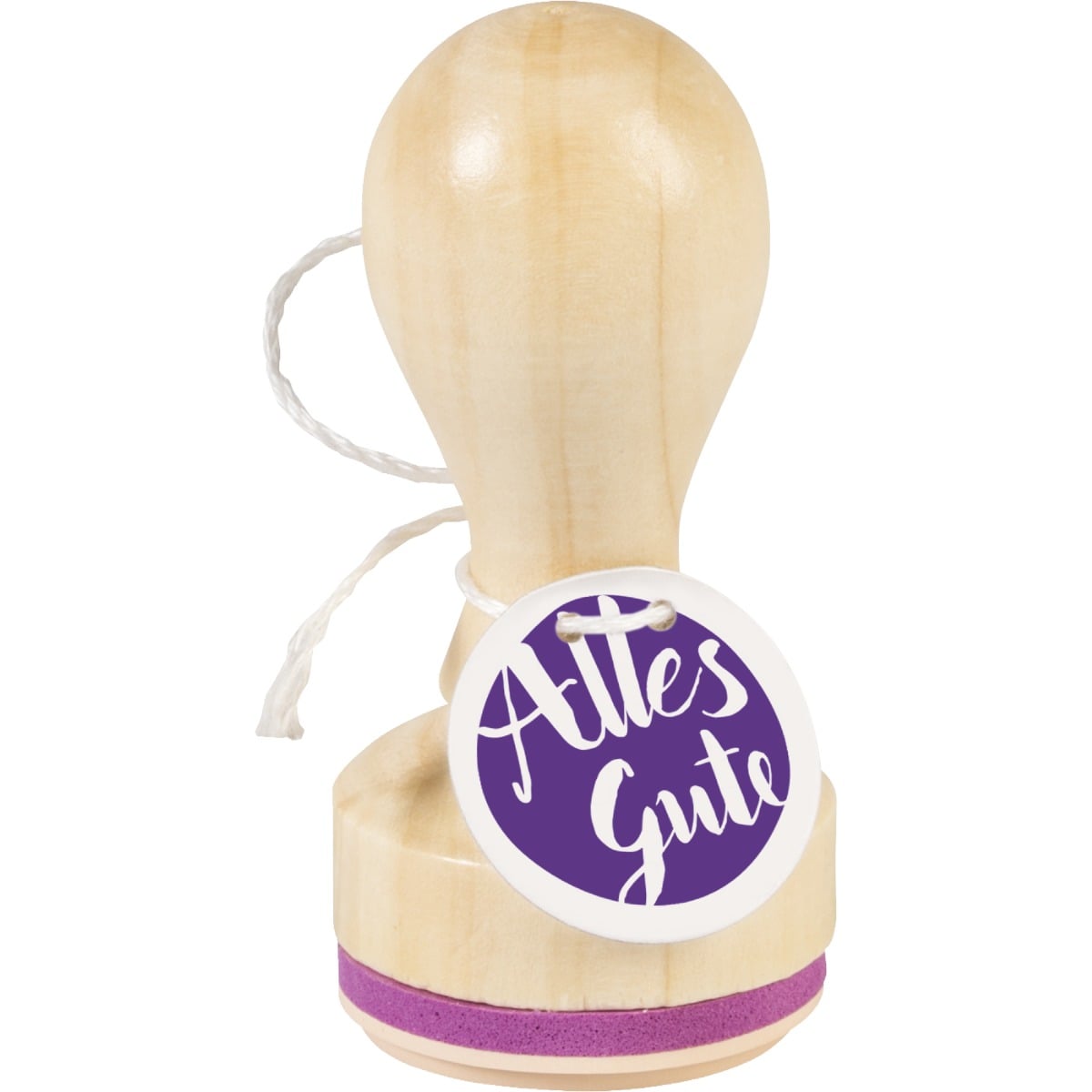 Tampon à motif rond - Alles Gute