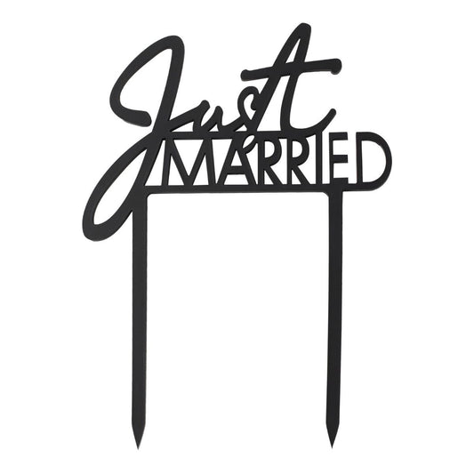 Décoration de gâteau - Acrylique - Just Married