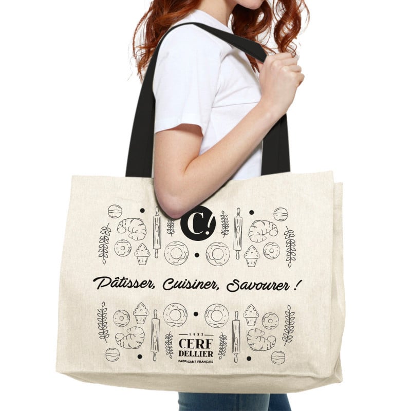 Sac cabas "Pâtisser, Cuisiner, Savourer !"
