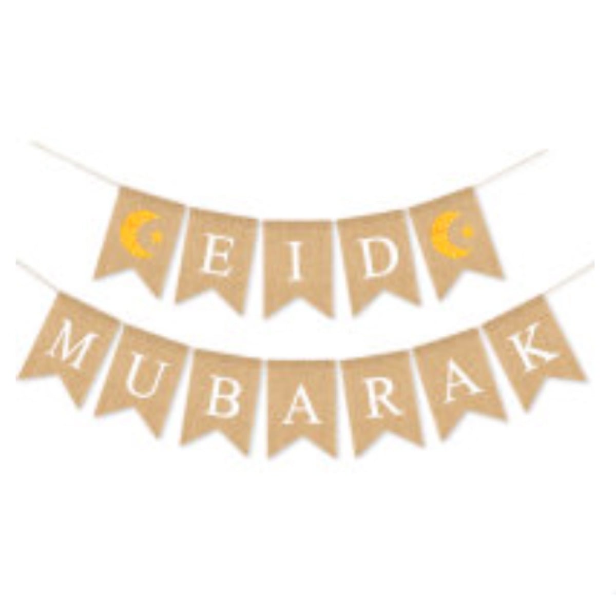 Guirlande en lin - Eid Mubarak