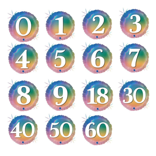 Ballon alu - Rond Multicolore