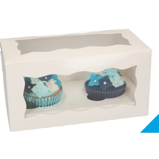 Boîtes à 2 Cupcakes - Blanc
