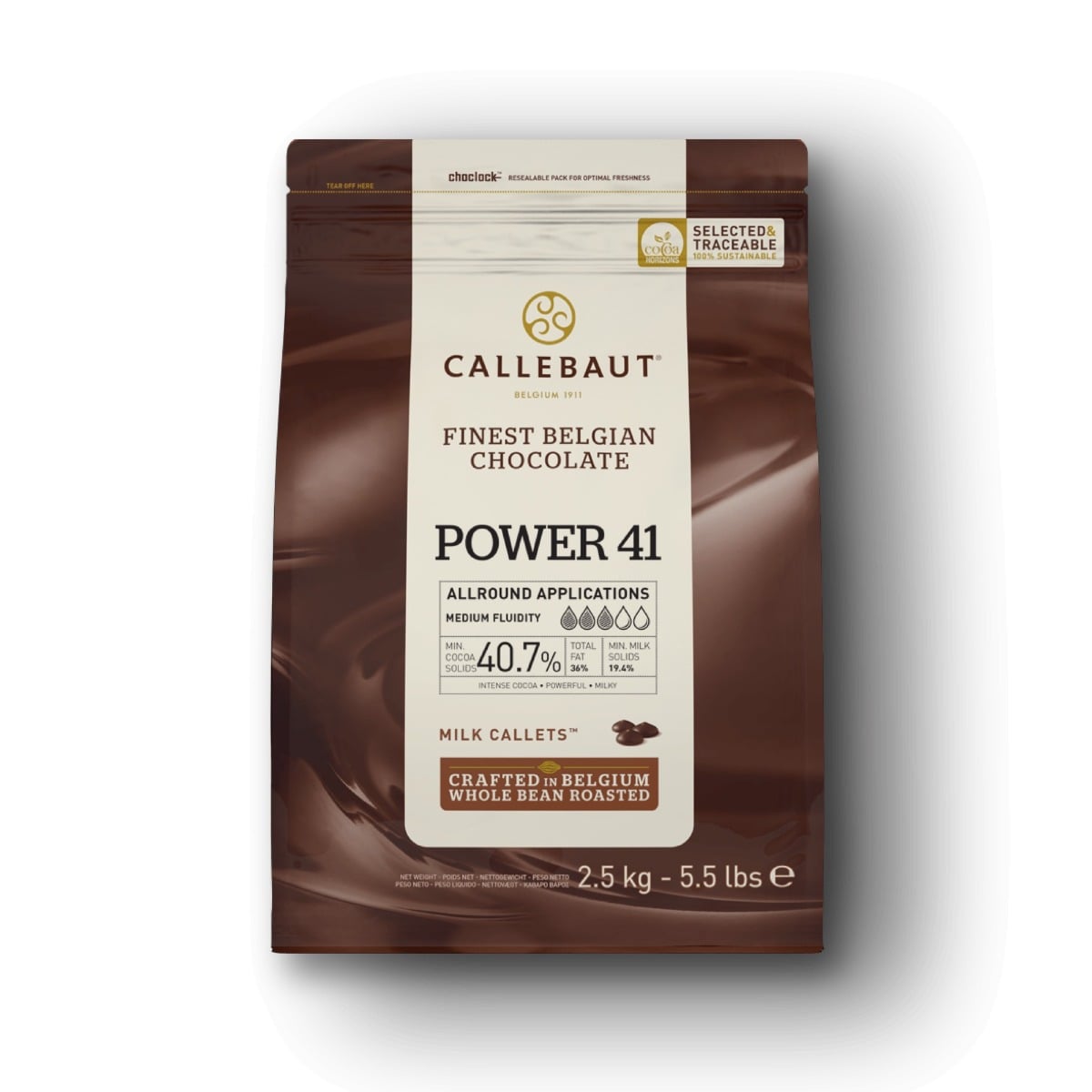 Callebaut Chocolat au lait Power 41 - 2.5kg