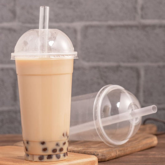 5 gobelets et couvercles bubble tea - 500 ml