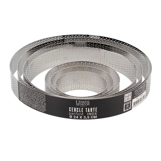 Patisdecor Cercle à tarte perforé (Ø 24 cm, h 3.5 cm)