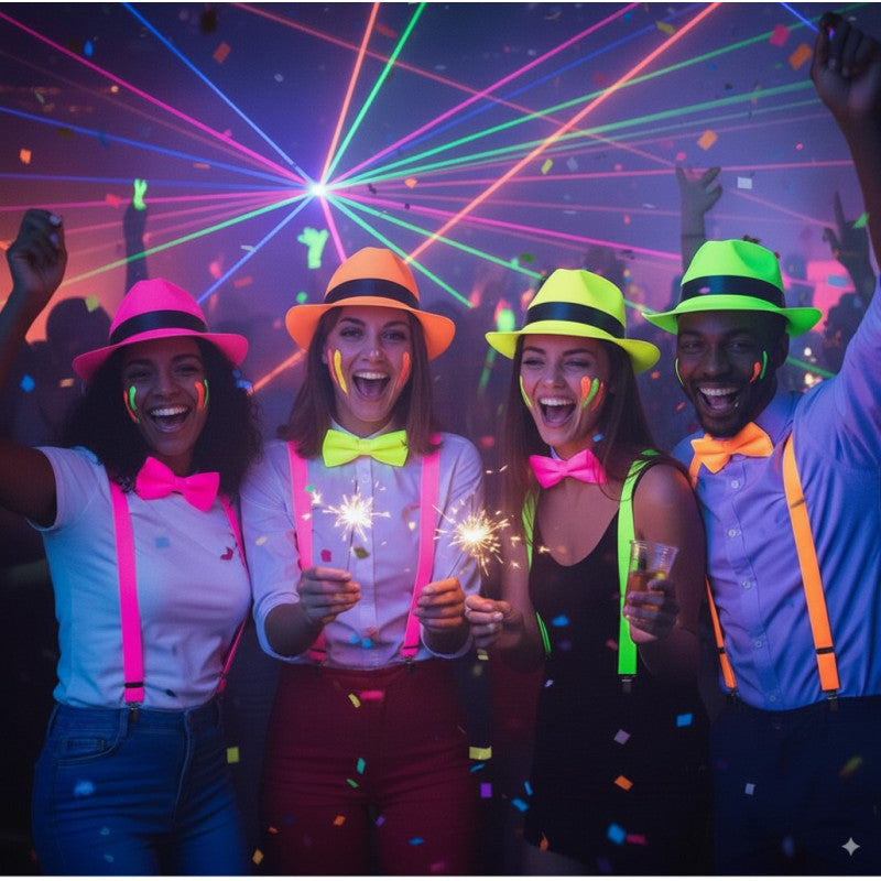 Chapeau en plastique Néon (couleurs assorties)