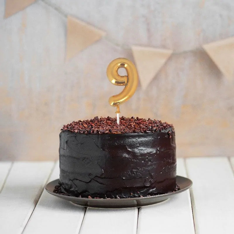 Patisdecor Chiffre 9 3D doré à piquer