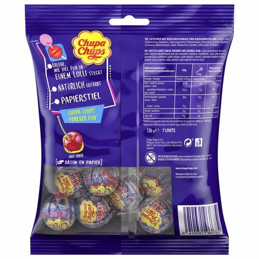 Chupa Chups sucettes Bubble Gum (7 pièces, 126 g)