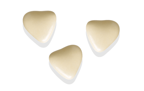 Dragées Chocolat Mini-coeurs Ivoire (250g)