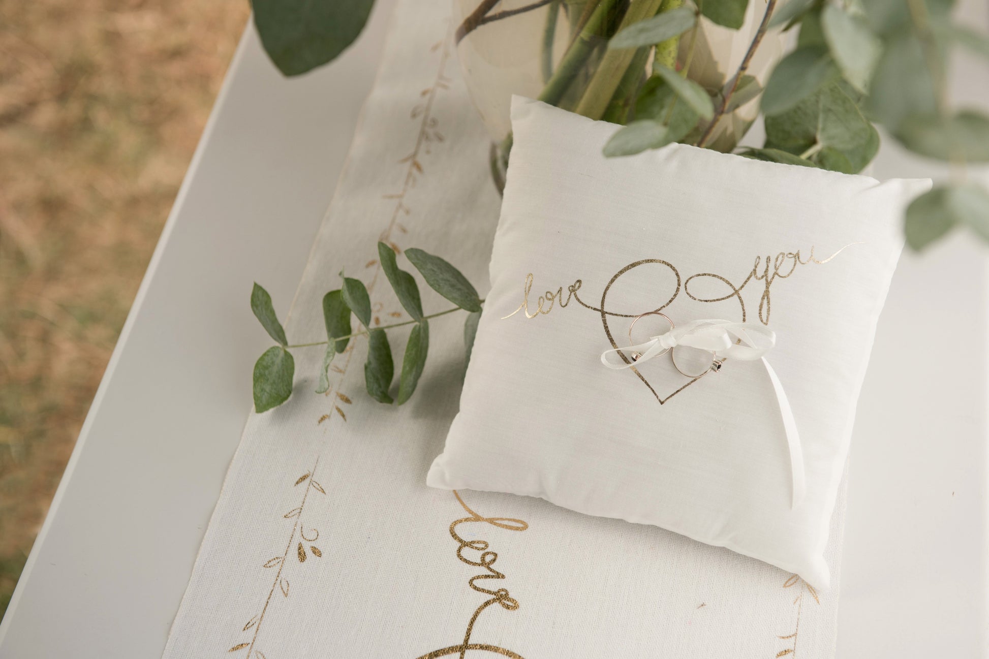 Coussin pour alliances - Love You
