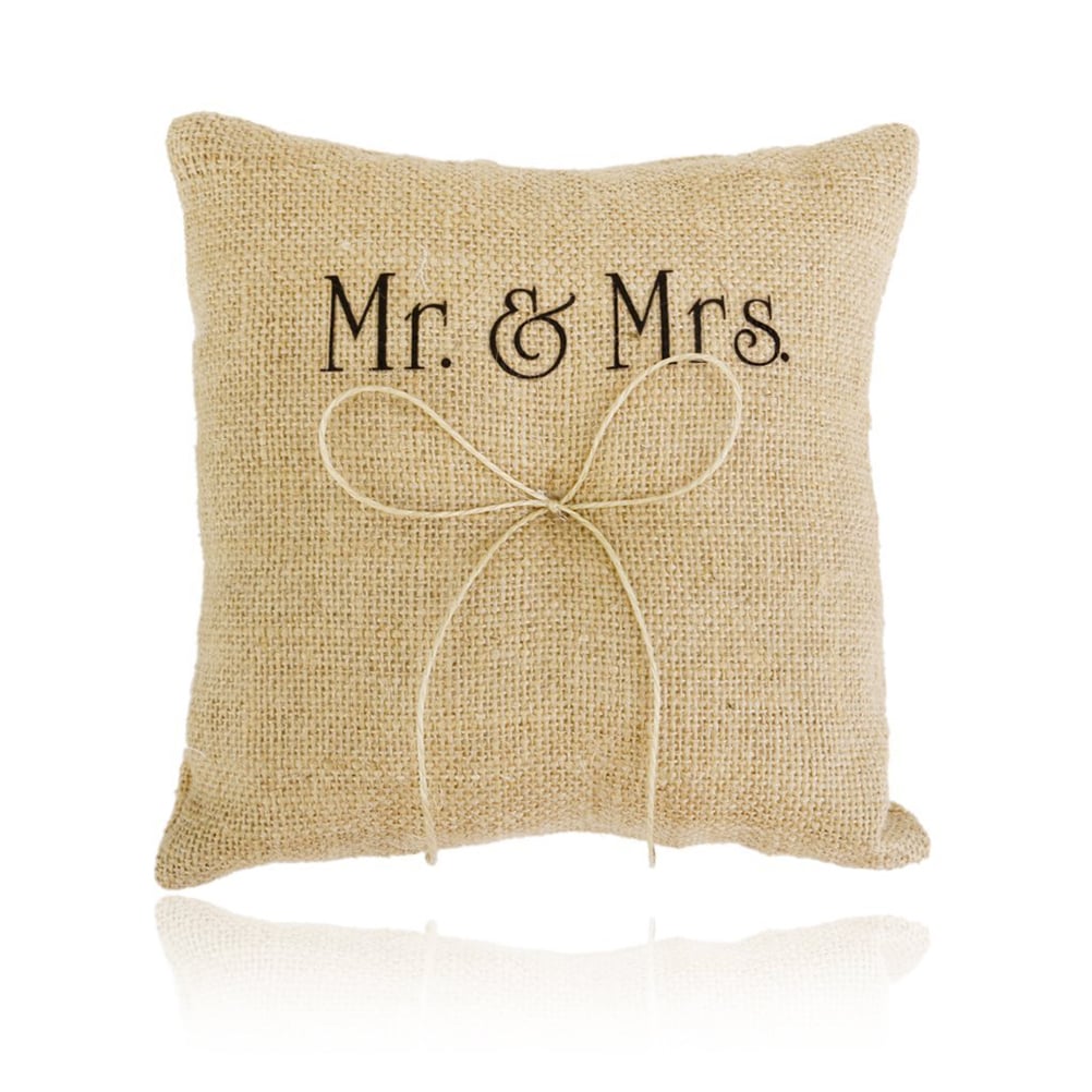 Coussin pour alliances - Mr & Mrs