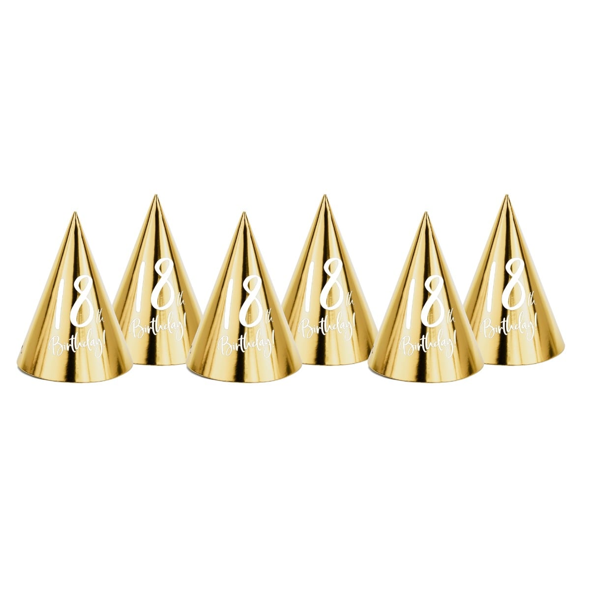 Chapeaux dorés 18ans (6pcs)