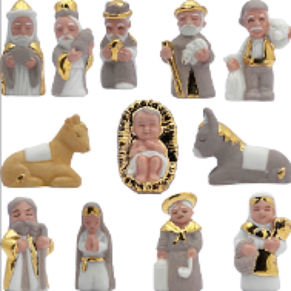 Fèves - Crèche Ensoleillée (12pcs)