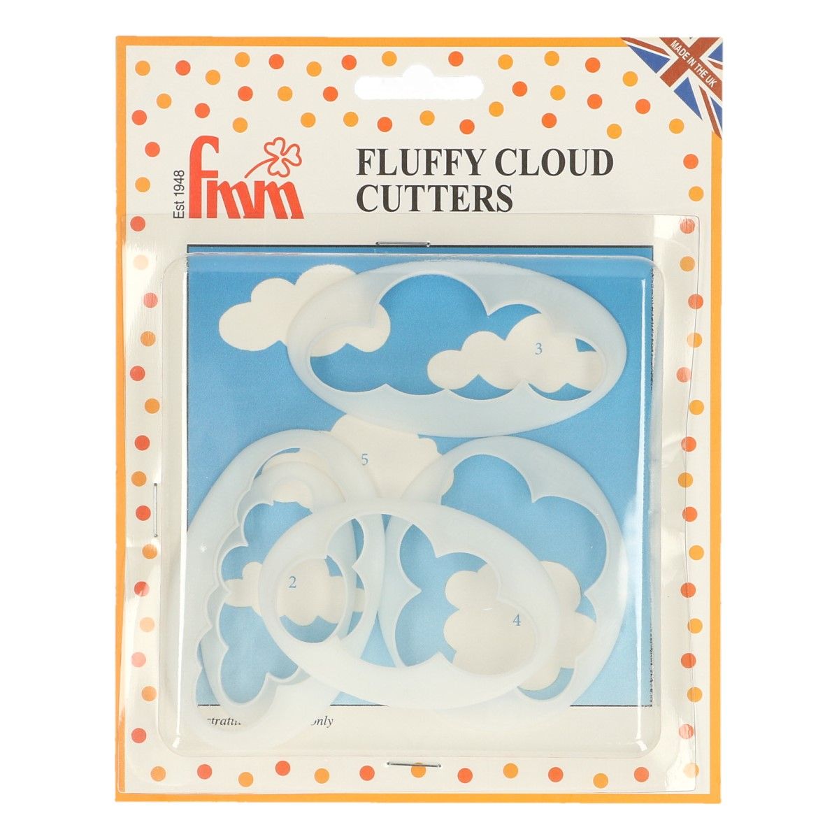 Emporte pièces Nuages (5pcs)