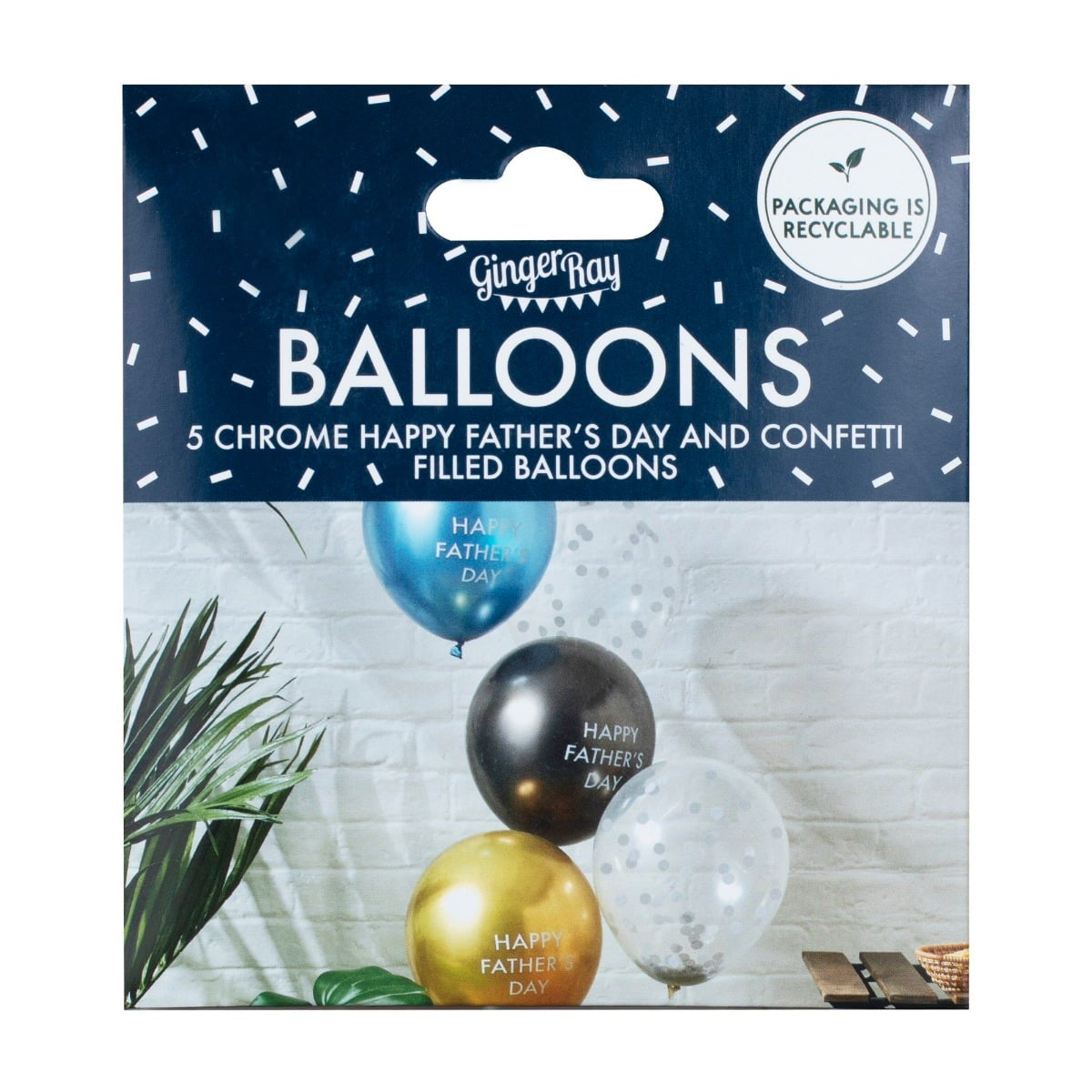 Ballons latex - Happy Farther's Day (5 pièces)