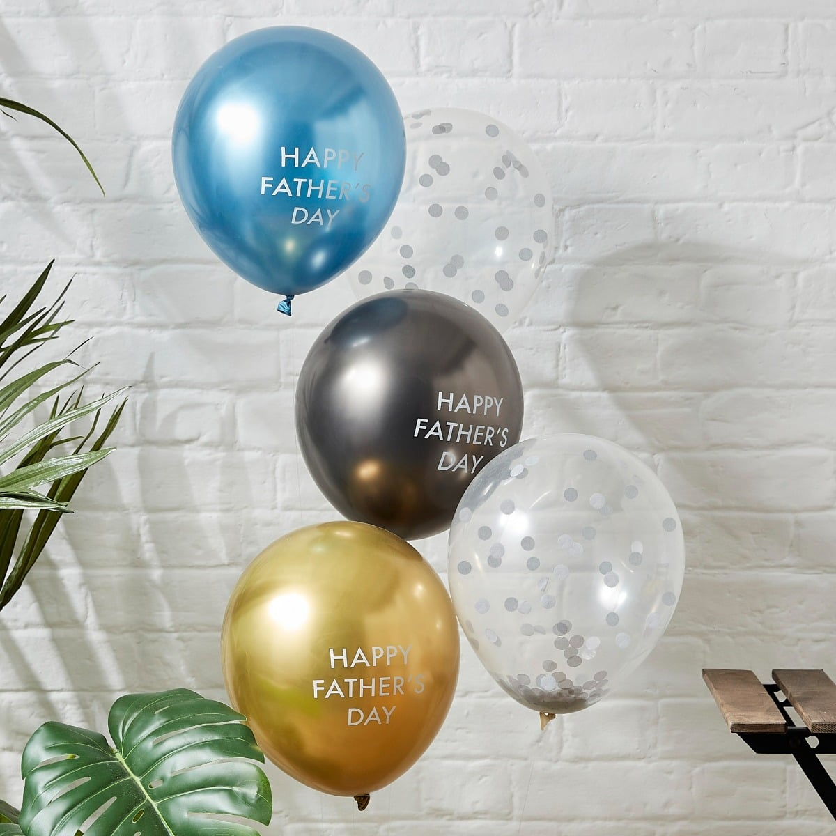 Ballons latex - Happy Farther's Day (5 pièces)