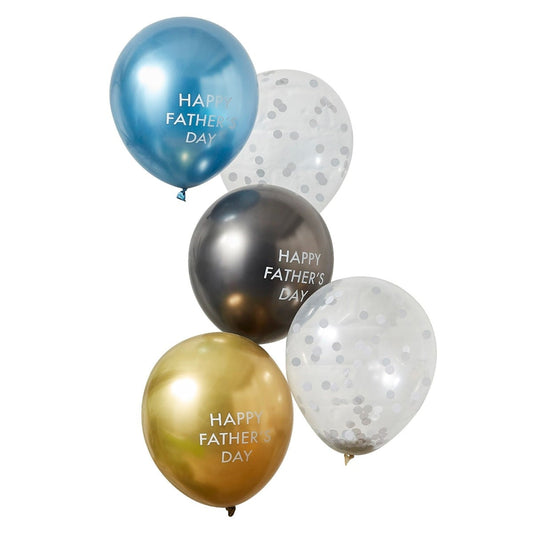 Ballons latex - Happy Farther's Day (5 pièces)
