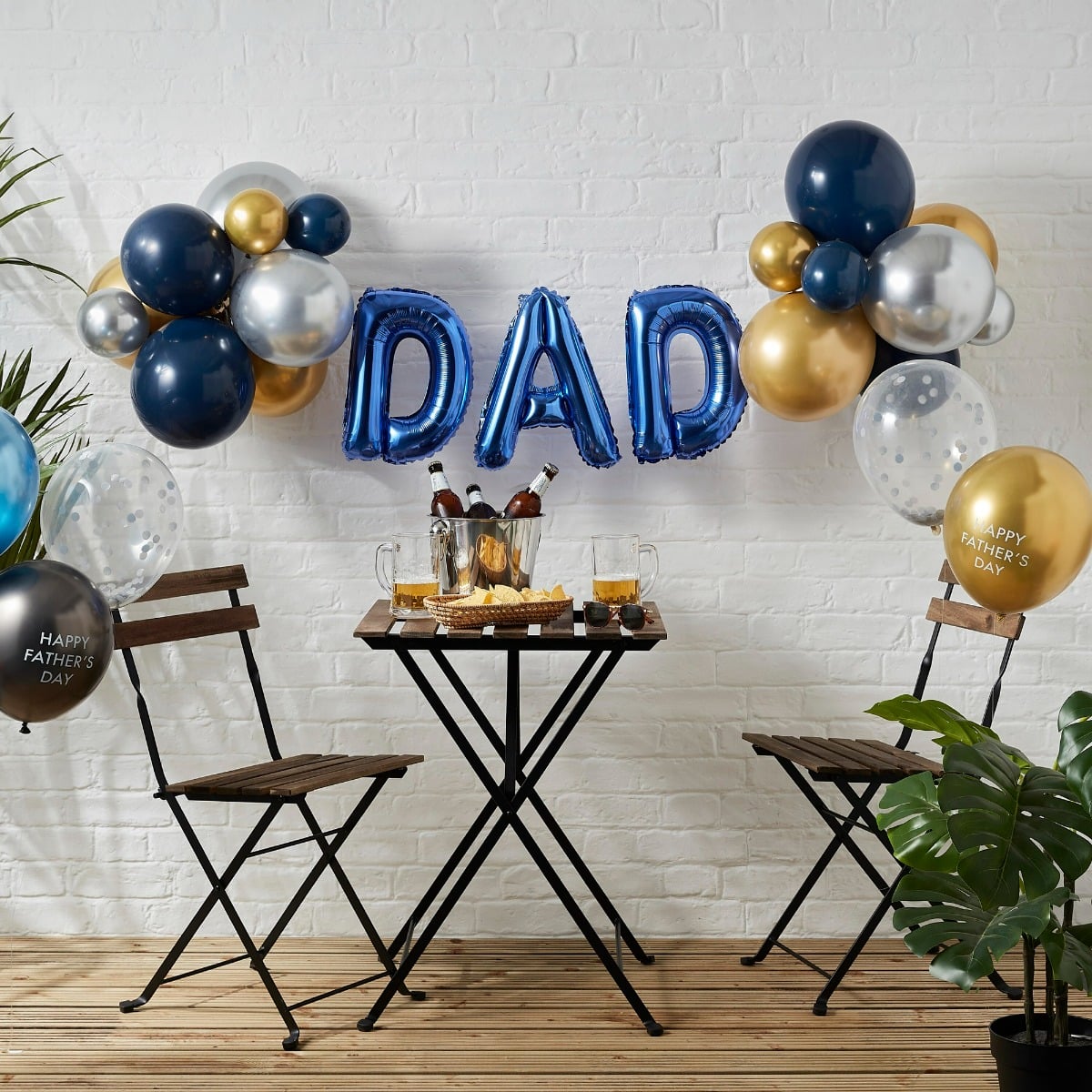 Ballons latex - Happy Farther's Day (5 pièces)