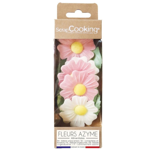 ScrapCooking Églantines et feuilles vertes en azyme (6 + 6 pièces)