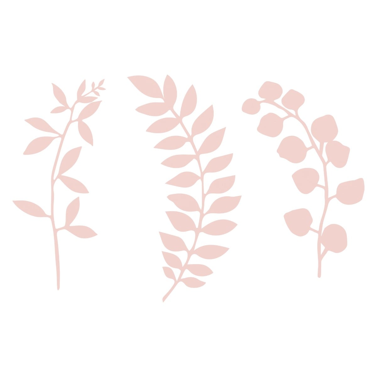 Feuillages en papier Rose (9pcs)