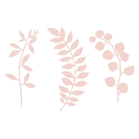 Feuillages en papier Rose (9pcs)