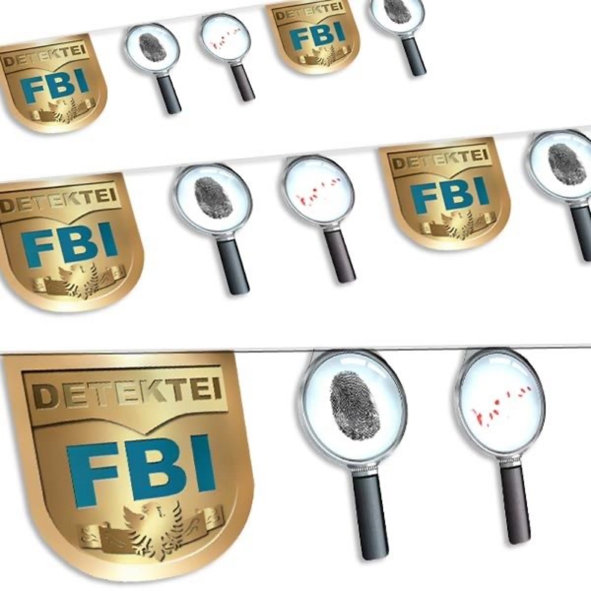 Guirlande - Détective FBI (3.5m)