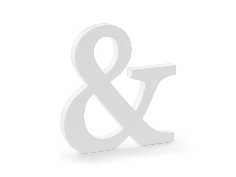 Lettre en bois blanc - &