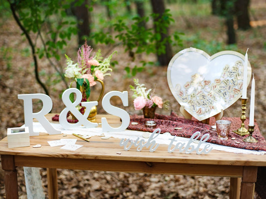 Lettre en bois blanc