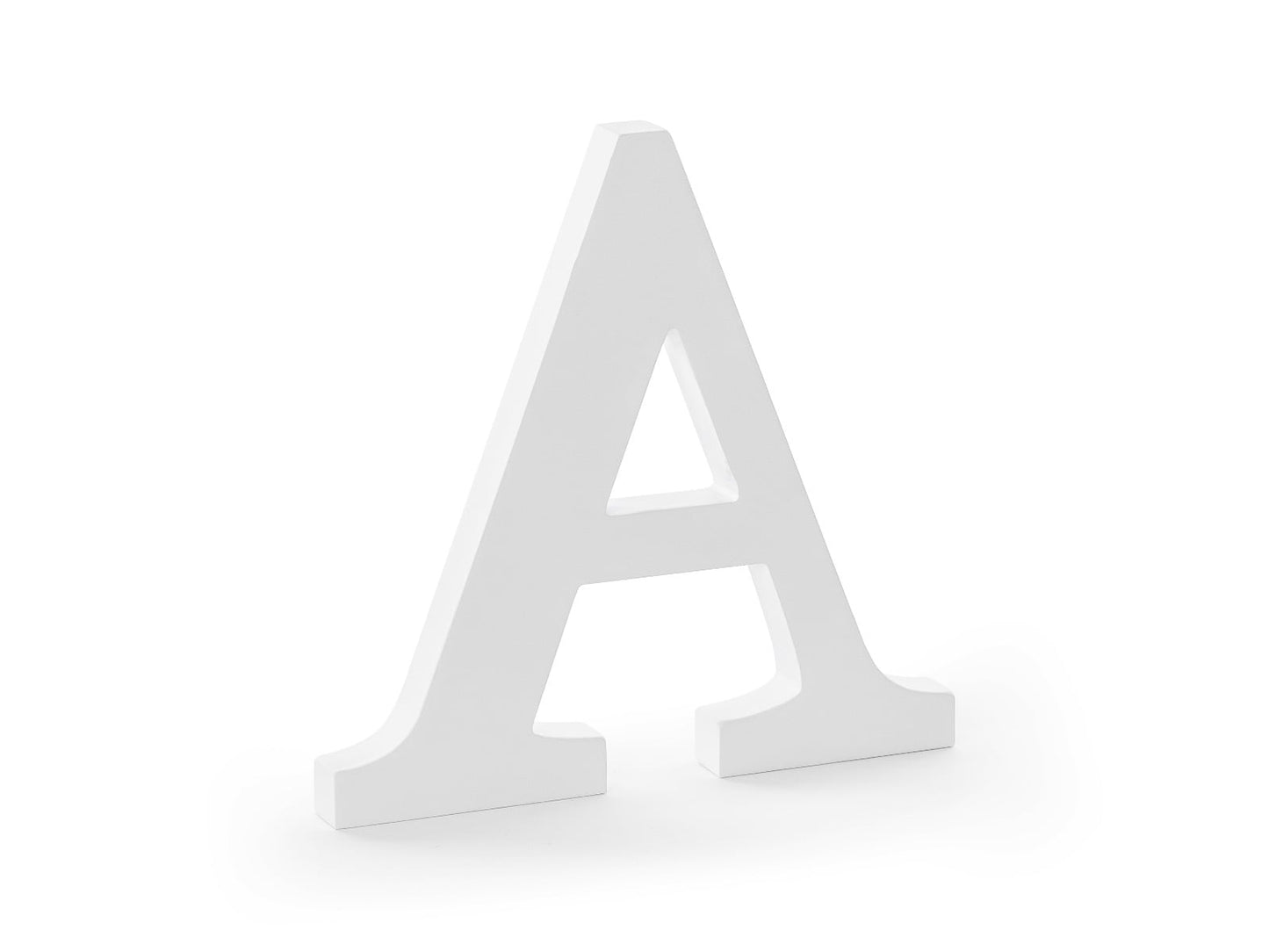 Lettre en bois blanc