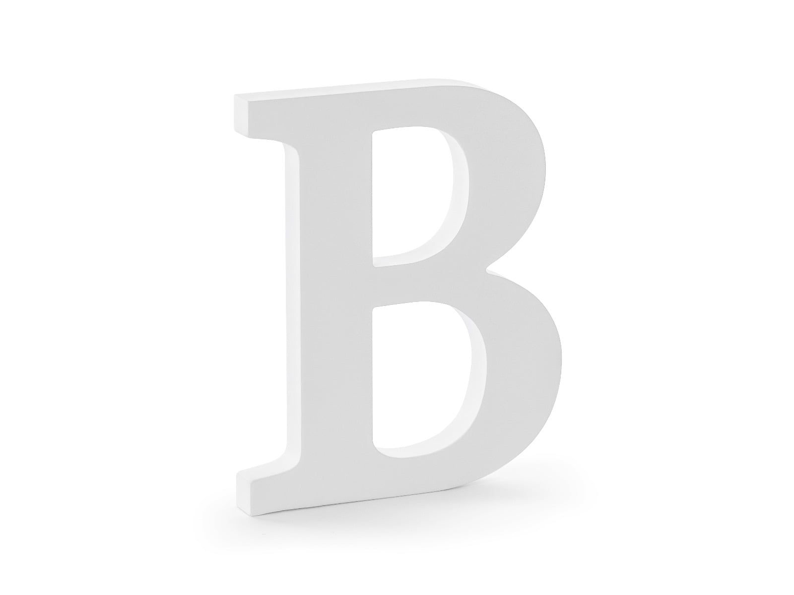 Lettre en bois blanc - B