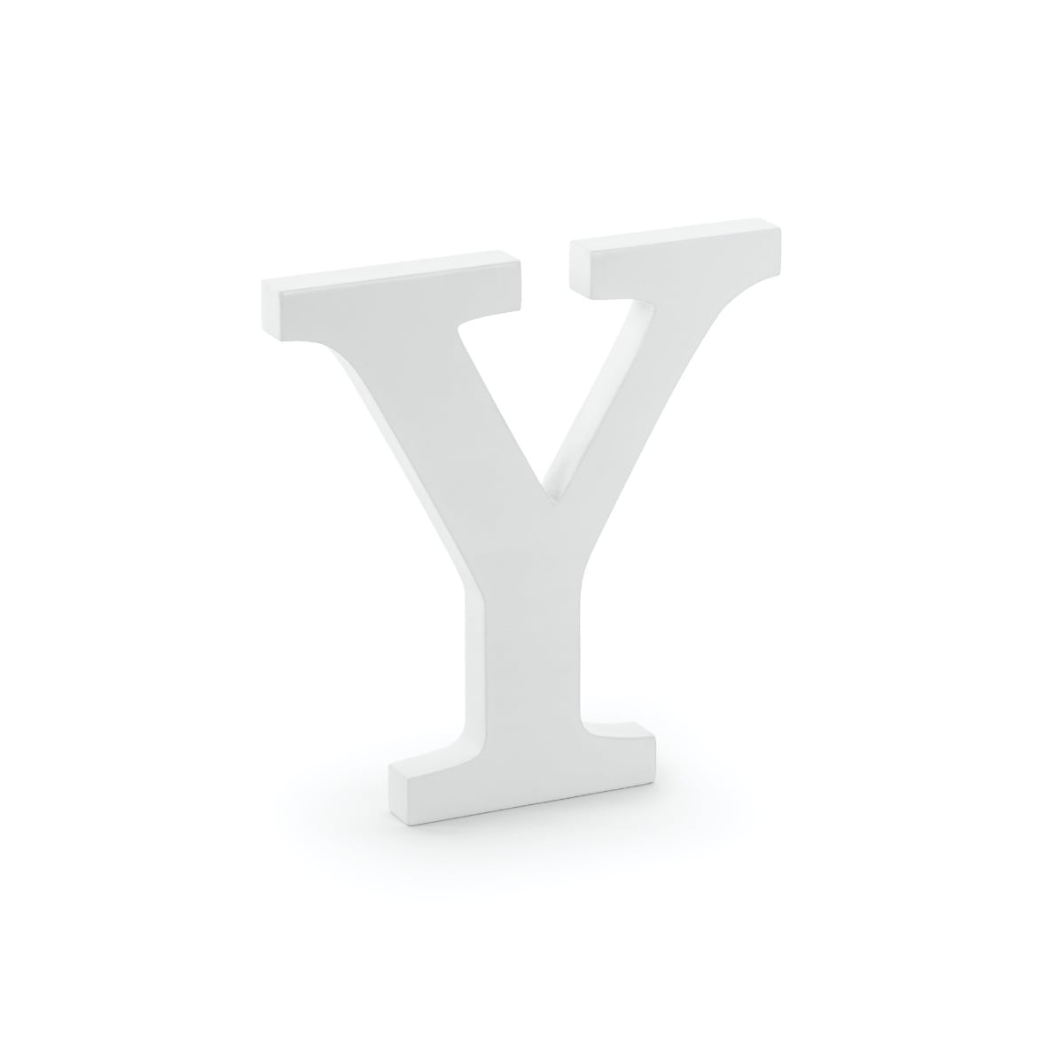 Lettre en bois blanc - Y