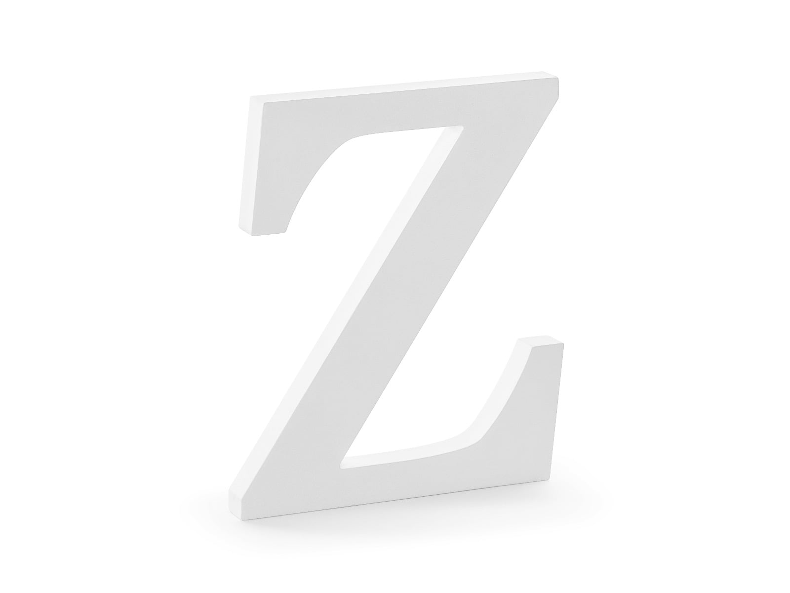 Lettre en bois blanc
