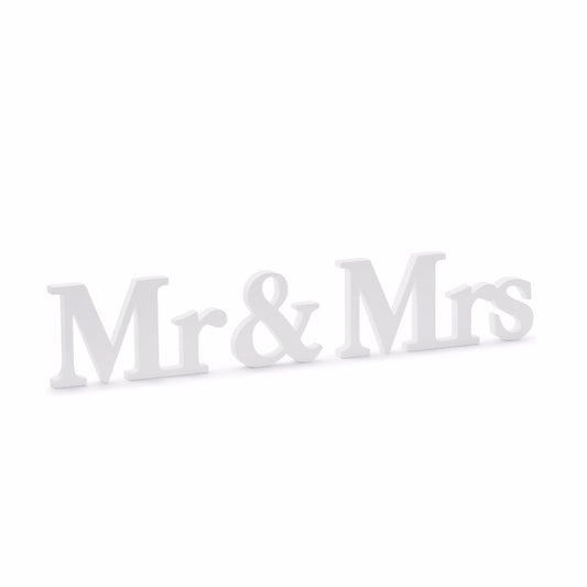 Lettre Mr & Mrs - Blanc