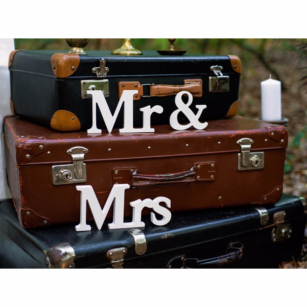 Lettre Mr & Mrs - Blanc