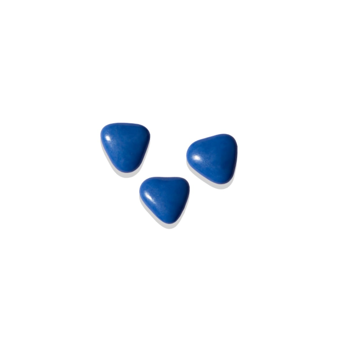 Dragées Chocolat Mini-coeurs Bleu (250g)