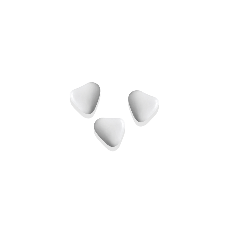 Dragées Chocolat Mini-coeurs Blanc (250g)
