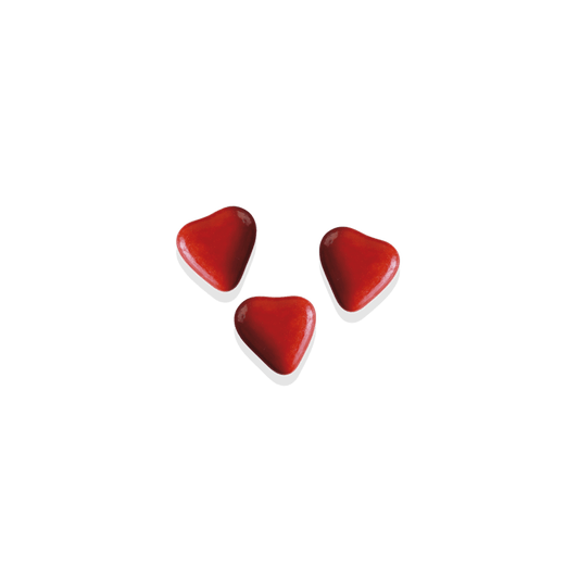 Dragées Chocolat Mini-coeurs Rouge (250g)