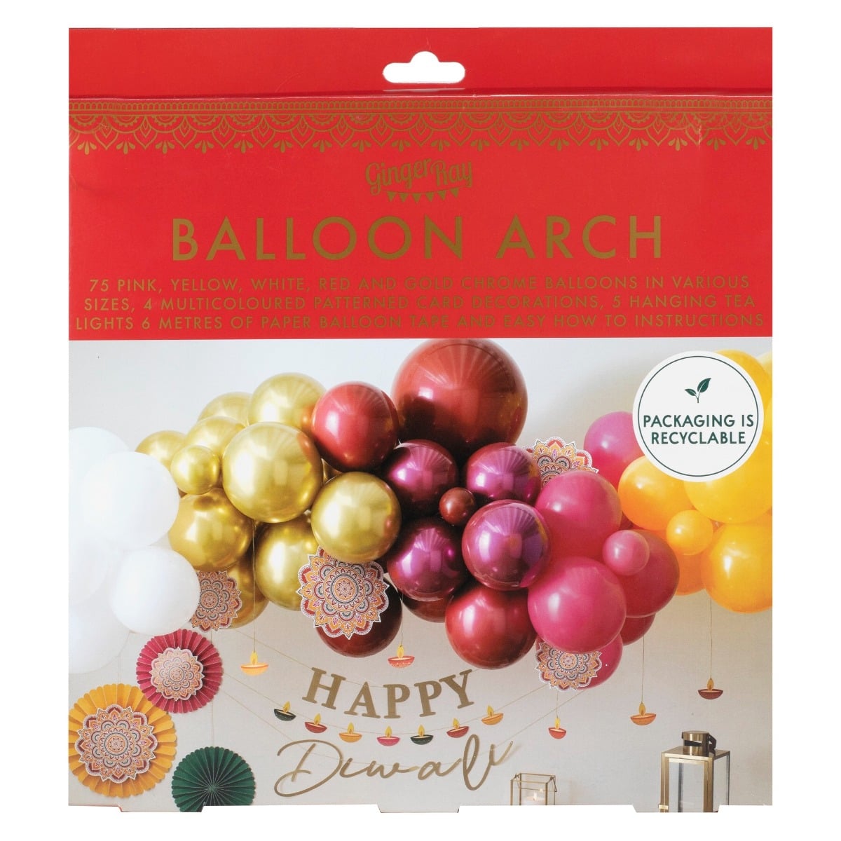 Arche de ballons - Diwali (75pcs)