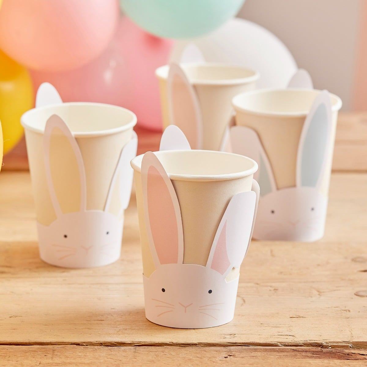 Gobelets en papier - Pop Out Bunny - Pastel