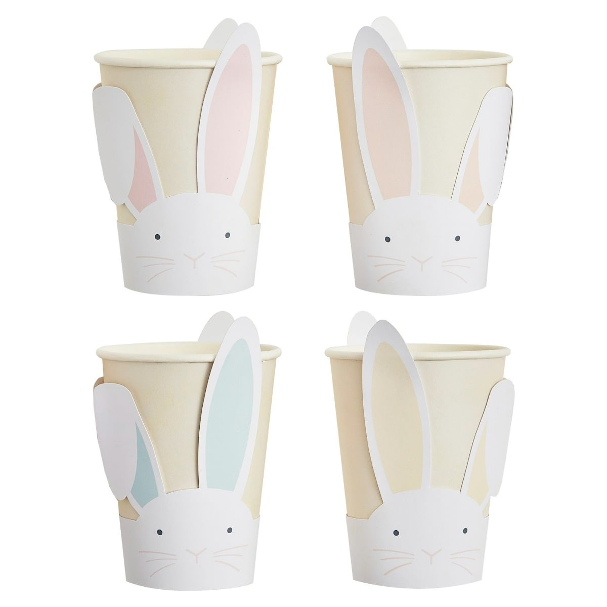 Gobelets en papier - Pop Out Bunny - Pastel