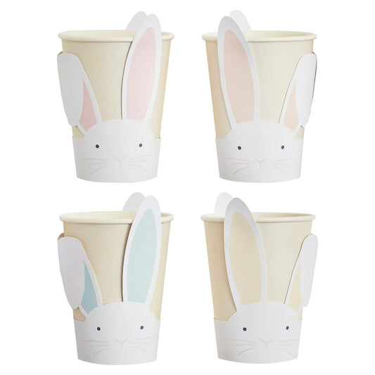 Gobelets en papier - Pop Out Bunny - Pastel