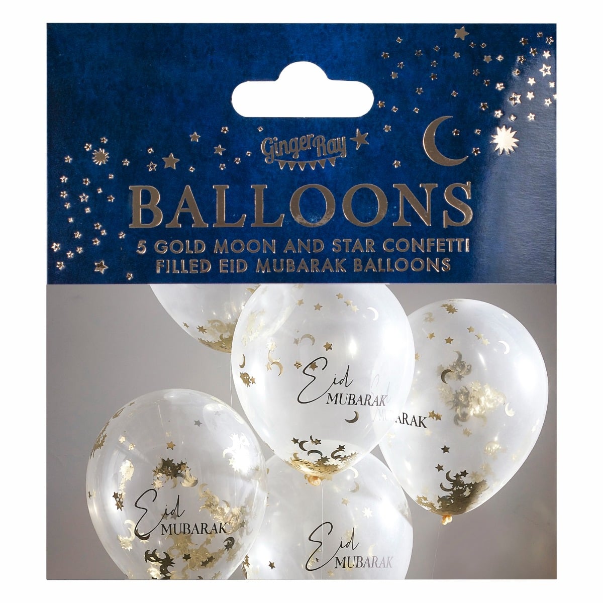 Ballons Eid Mubarak (5pcs)