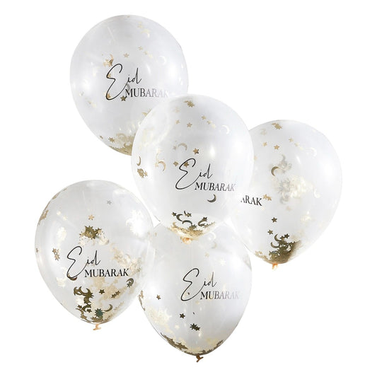 Ballons Eid Mubarak (5pcs)