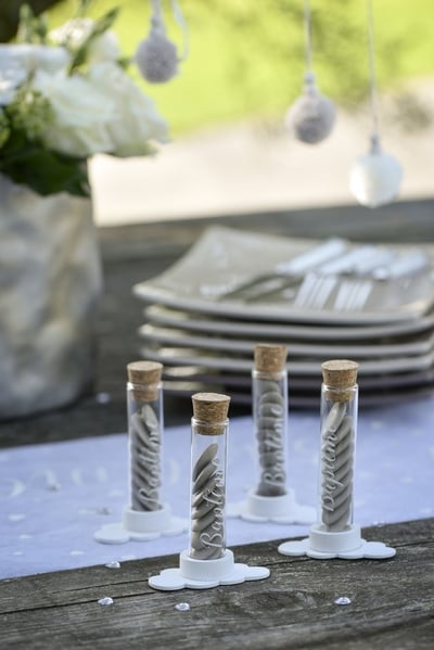 Eprouvettes en verre - Baptême (48pcs)
