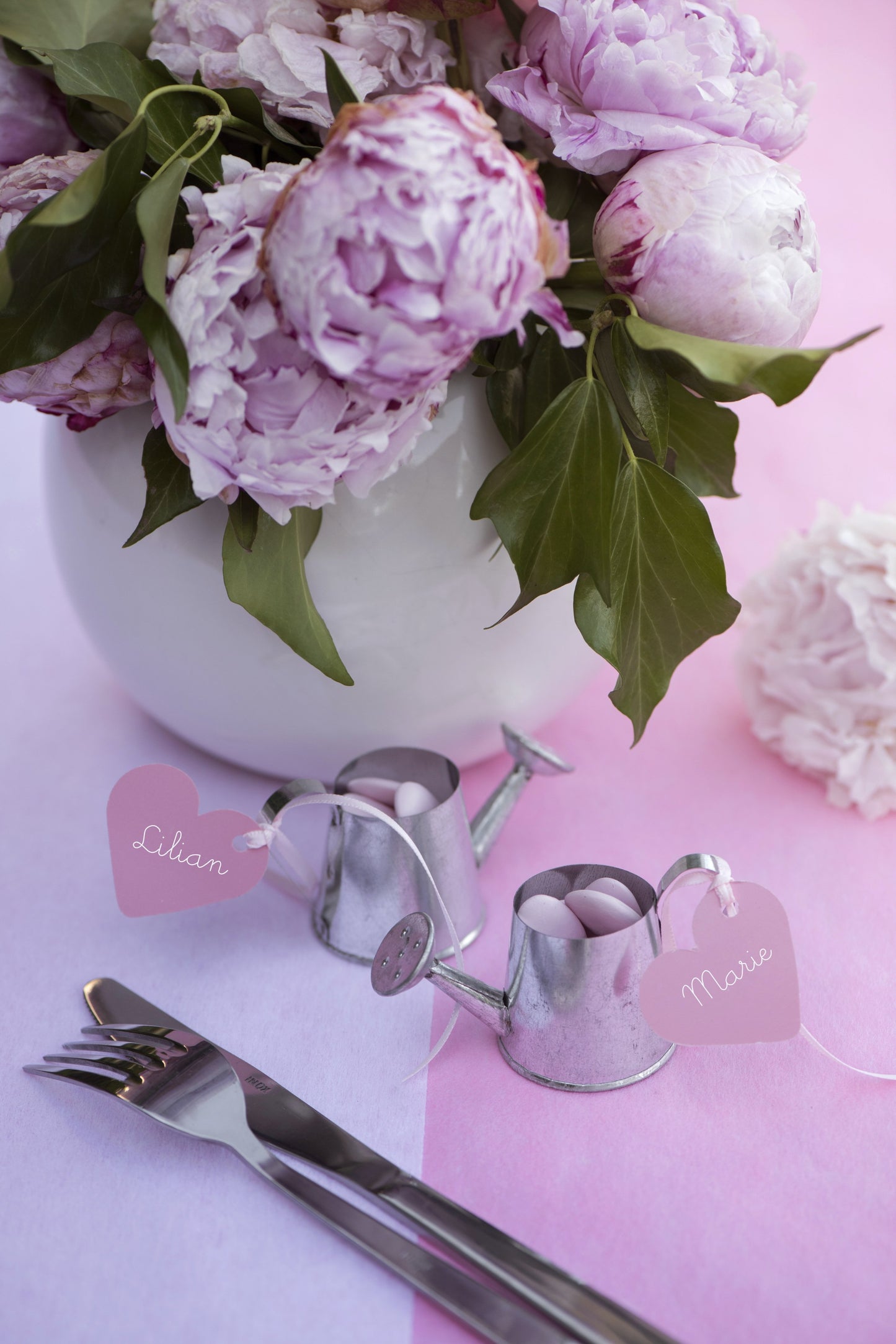 Etiquette coeur - Blanc (10pcs)