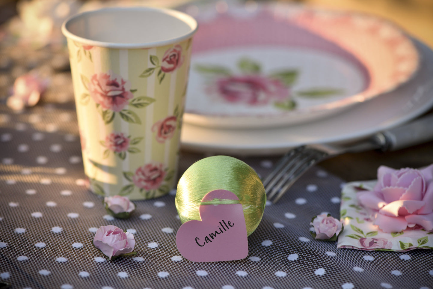 Etiquette coeur - Blanc (10pcs)